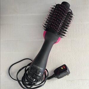 Revlon Black and Pink Hair Dryer Brush